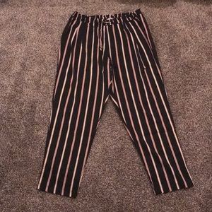 Women Charlotte Russe”L”Striped Trousers.Chic/NWT